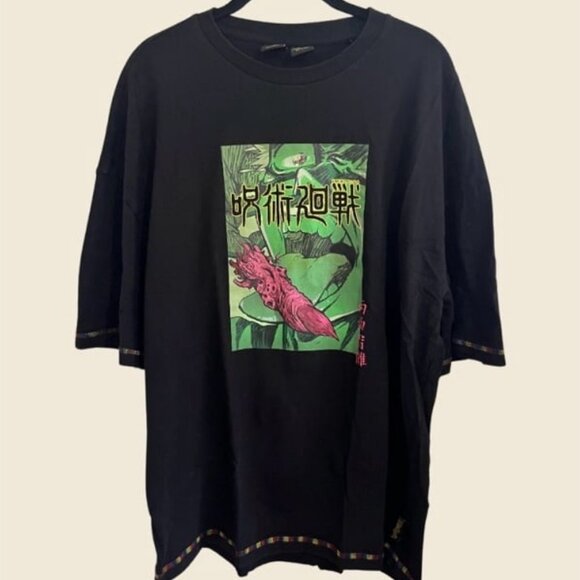 BERSHKA X JUJUTSU KAISEN Limited Edition Yuji Itadori Graphic T-Shirt Size L - Picture 1 of 5